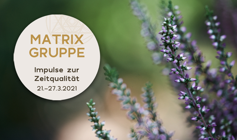 Impulse zur Zeitqualität vom 21.-27.3.