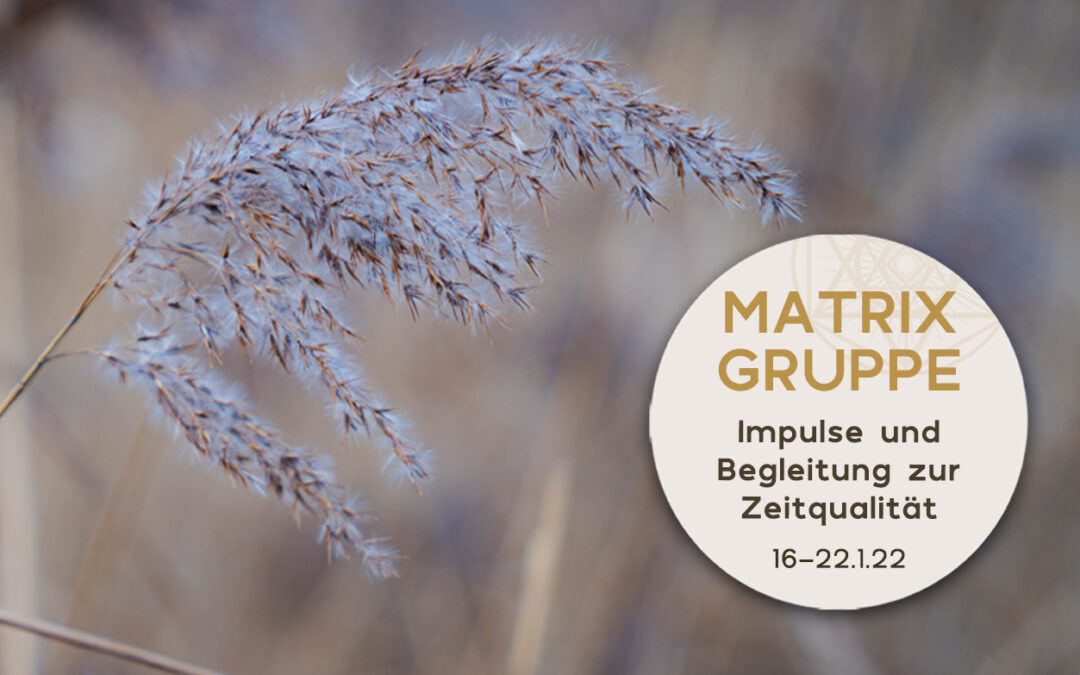 Impulse und Begleitung zur Zeitqualität vom 16.01.-22.01.2022