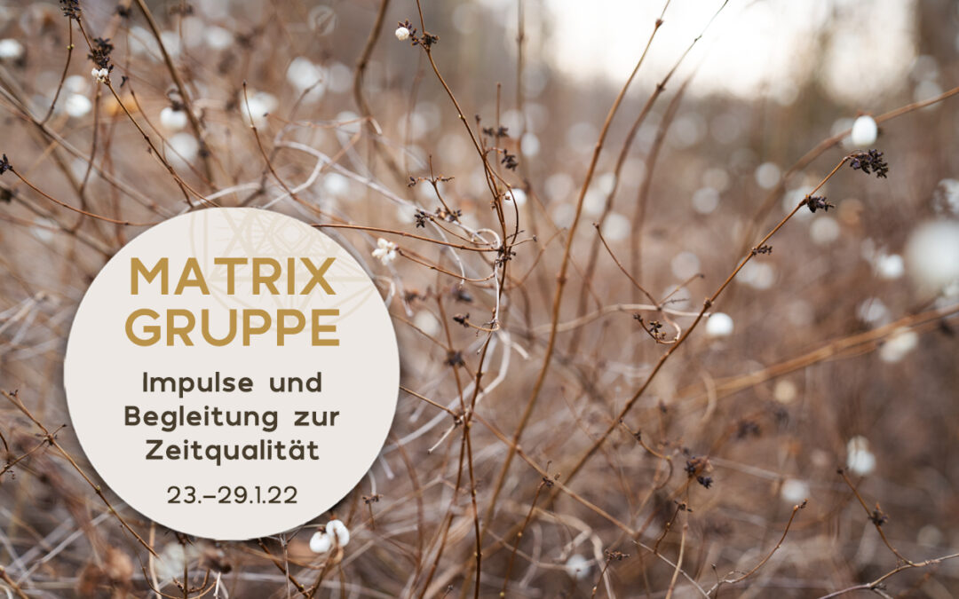 Impulse und Begleitung zur Zeitqualität vom 23.01.-29.01.2022